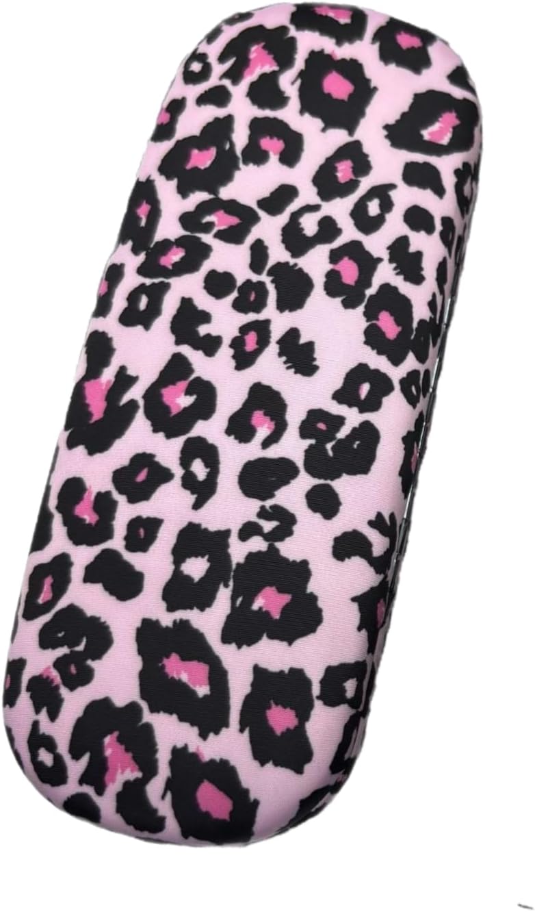 Hard Shell Eyeglasses Case, PU Leather Protective Glasses Case, Cute Eyeglass Case for Women Men Girls